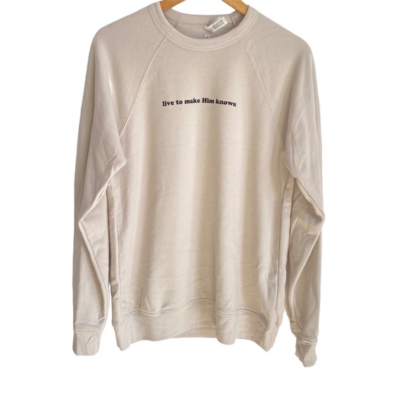 Bella + Canvas Fleece Collection LIVE TO MAKE HIM KNOWN Crewneck Sweatshirt - Picture 1 of 5